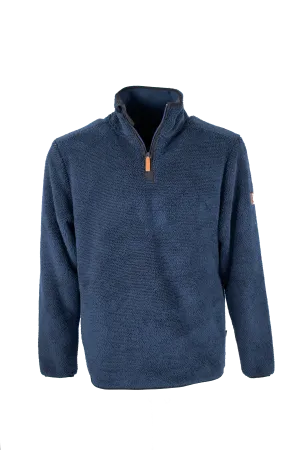 MF107 - Men's Fleck Quarter Zip Fleece - NAVY Minimal Vibe