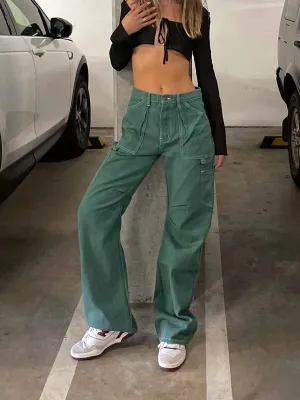 Neutral Tones Miami Vice Pants Green