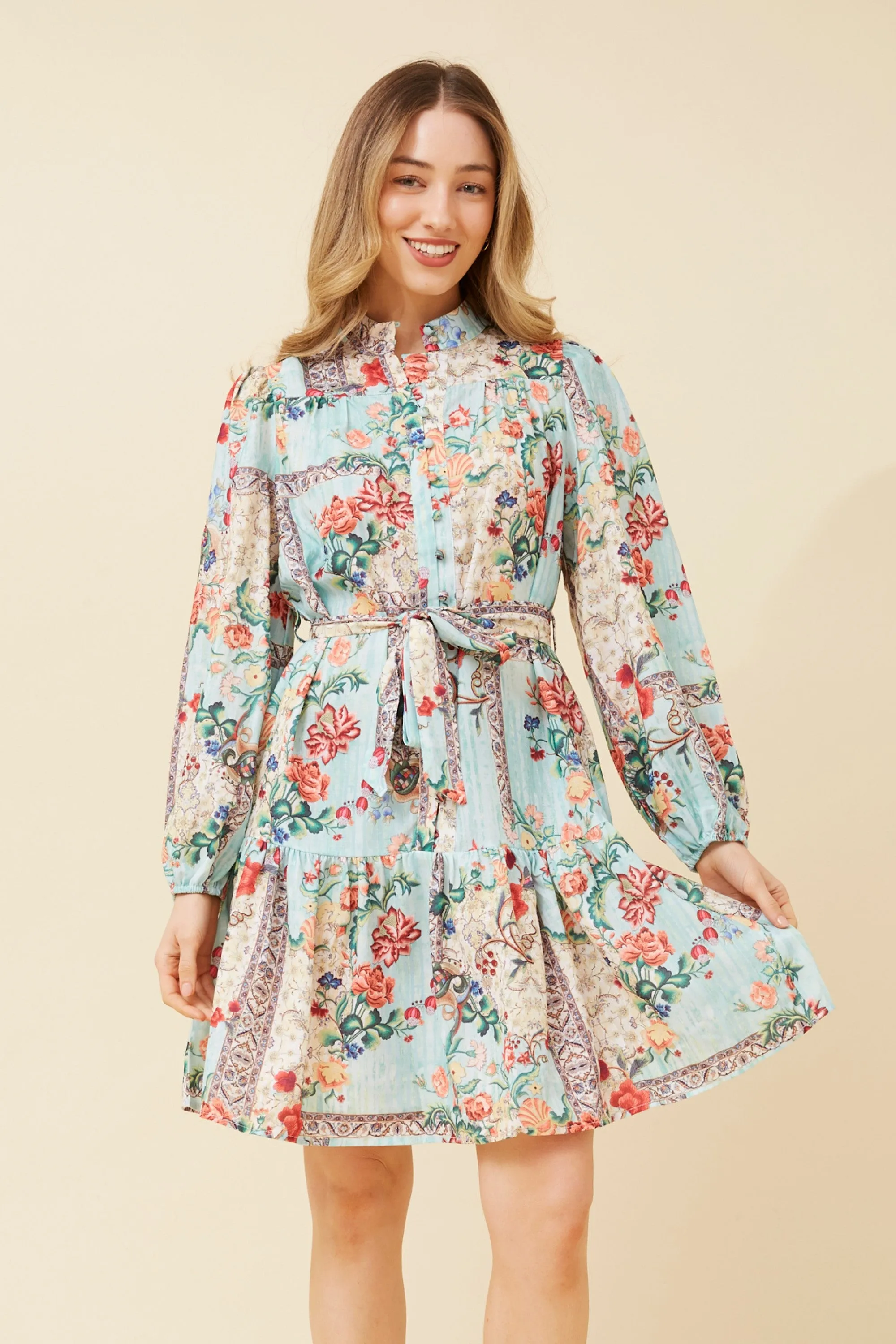 MINERVA FLORAL SHORT DRESS Holiday Wear