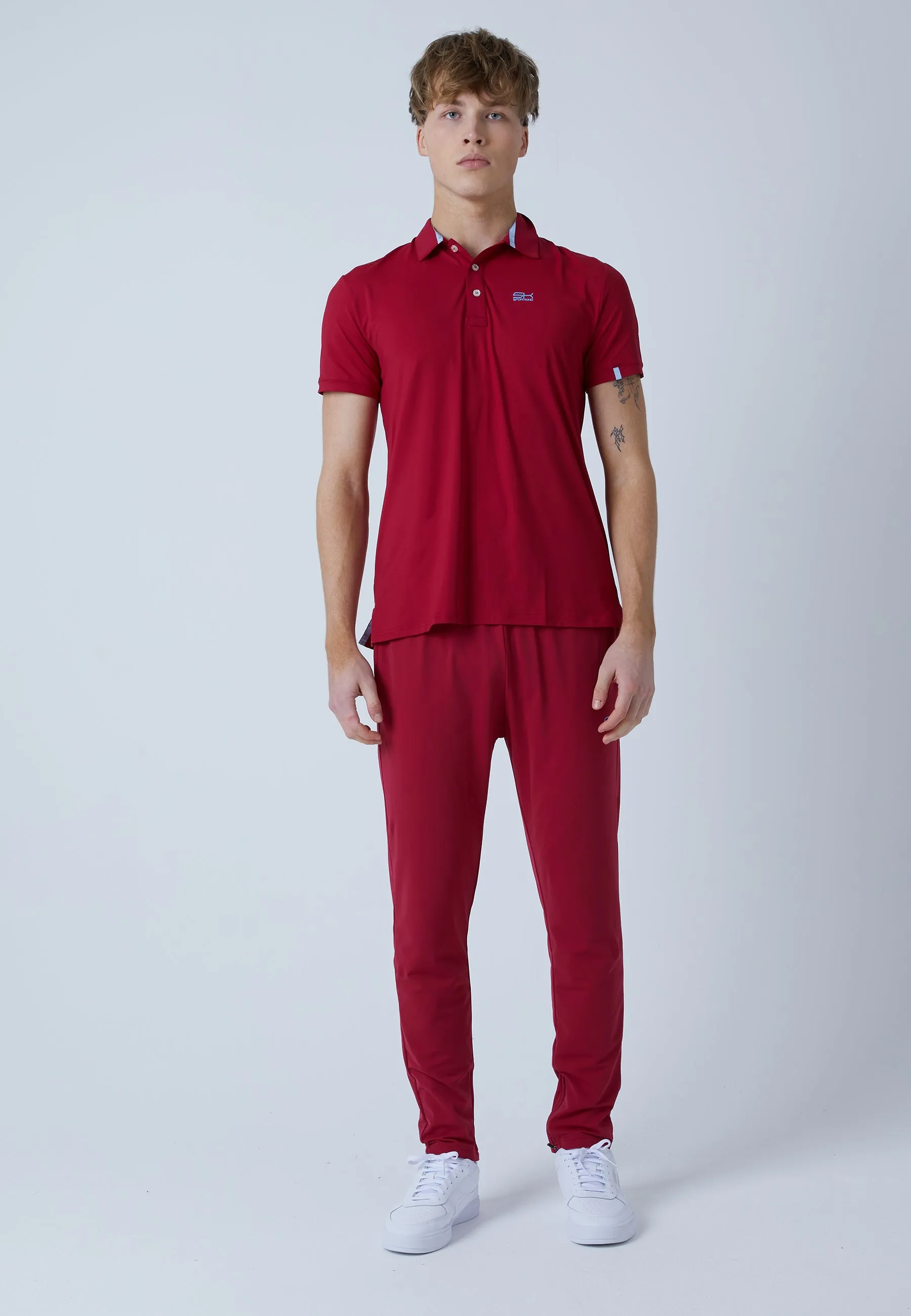 Comfort Design High-End Quality Men & boys Tennis Polo Shirt, bordeaux red