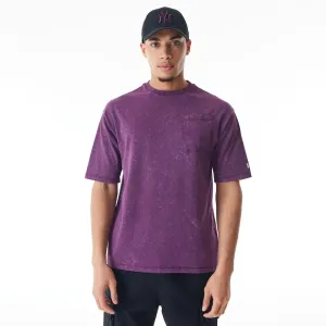 Breathable Layer New Era Wash Dark Purple Oversized T-Shirt