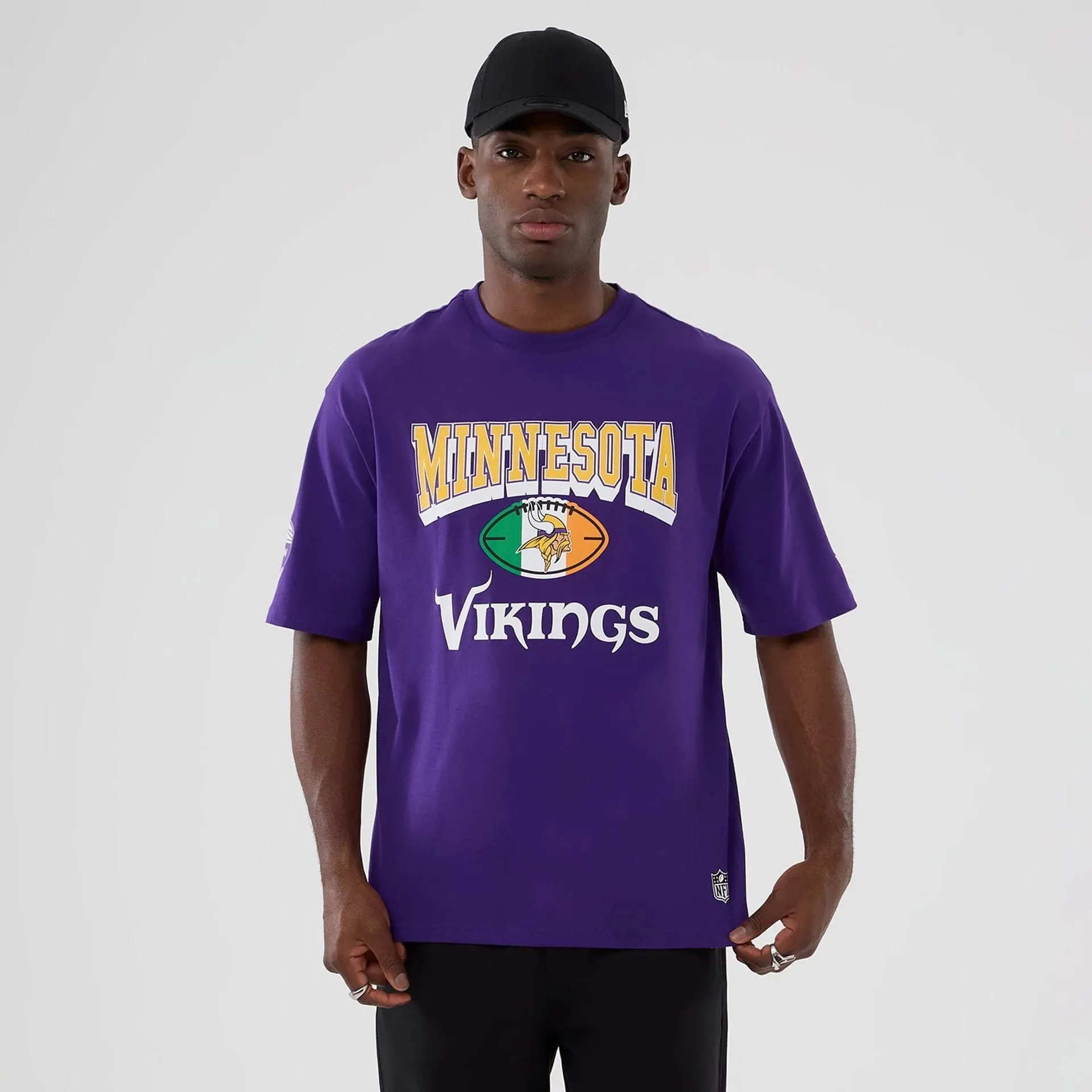 Daily Style Minnesota Vikings NFL International Series Games 2025 Purple Oversized T-Shirt
