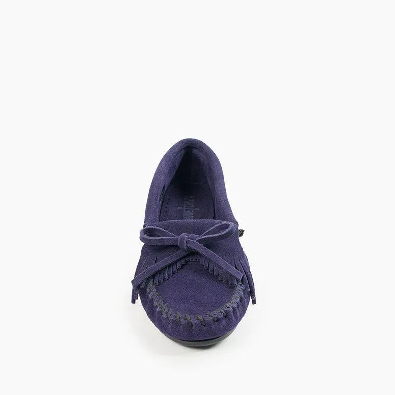 Minnetonka Women's 409T Kilty Navy Suede Style Daily