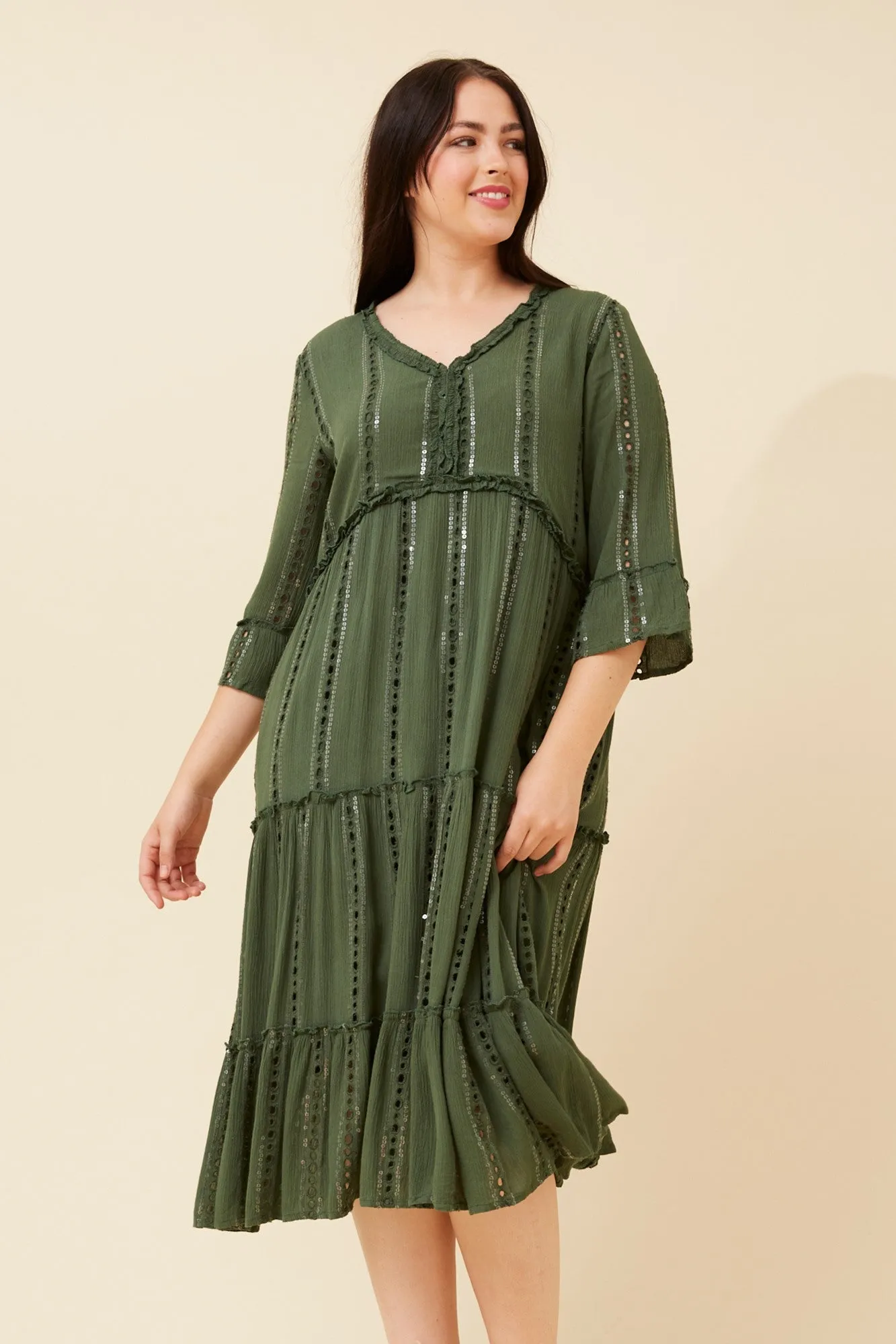 Day Magic Feminine Details ZURAH BOHO MIDI DREESS