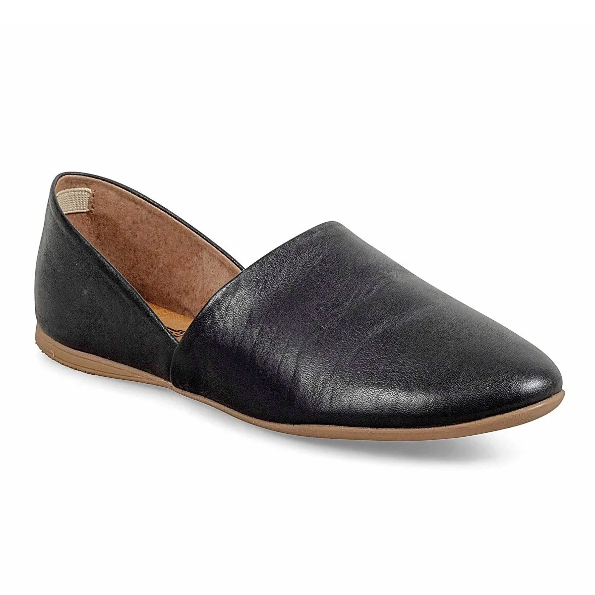 Miz Mooz Women's Kimmy Black Leather Grass Step Minimal Design