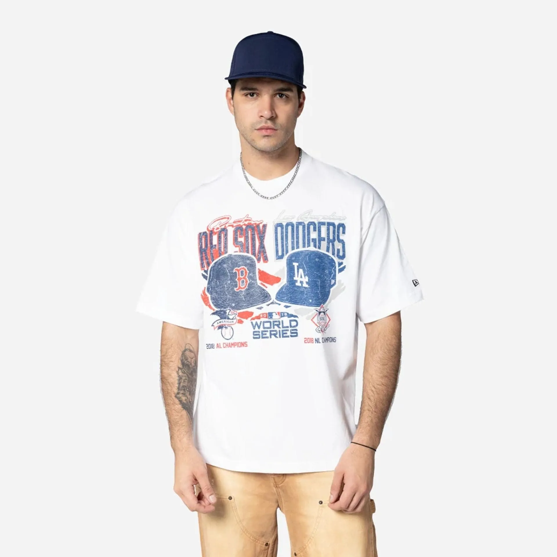 MLB Dueling Logos Sport Classic White T-Shirt Light Fashion