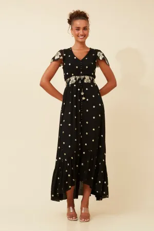 CORINNE SEQUIN MAXI DRESS All Moments Clean Flow