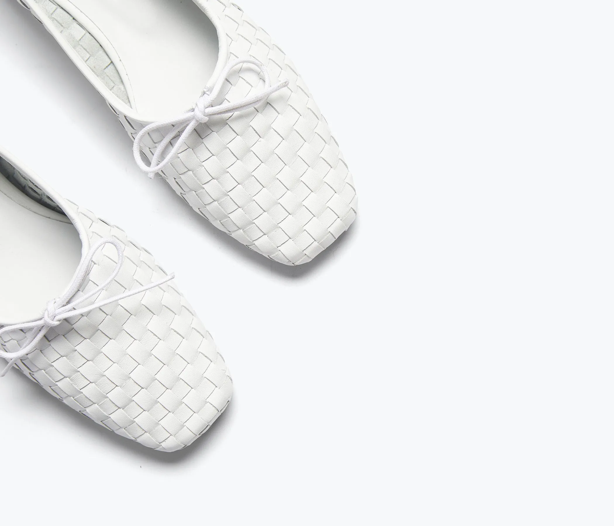 JADA SQUARE TOE BALLET FLAT Knit Upper