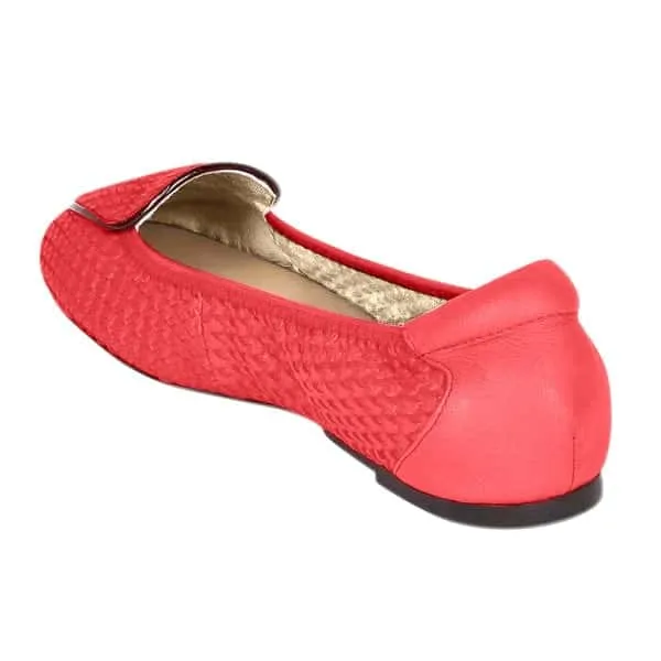Clapham - Coral Woven Leather Loafers Everywhere Use