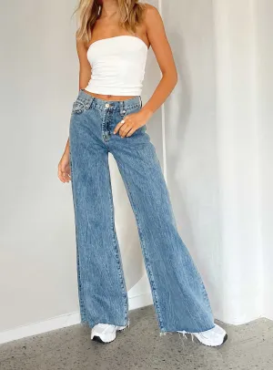 tailored look All Round Wear Clarke Low Waist Baggy Jeans Denim