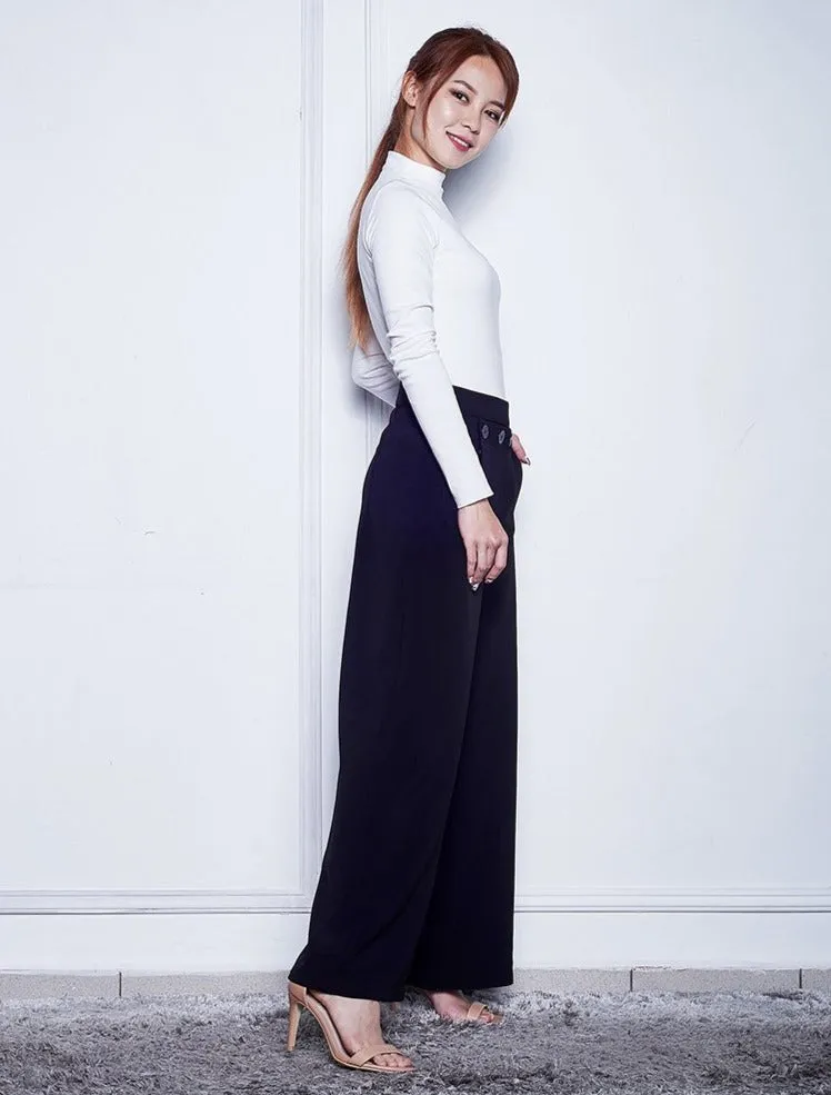 Straight Pants Chilly Weather Comfort