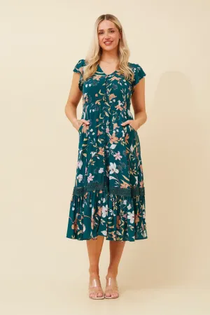 Formal-look MOROCCO FLORAL MIDI DRESS