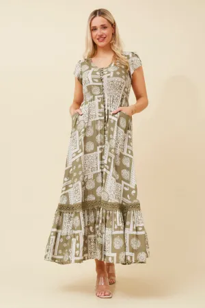 MOROCCO PATHWORK PRINT DRESS Brunch Outfit