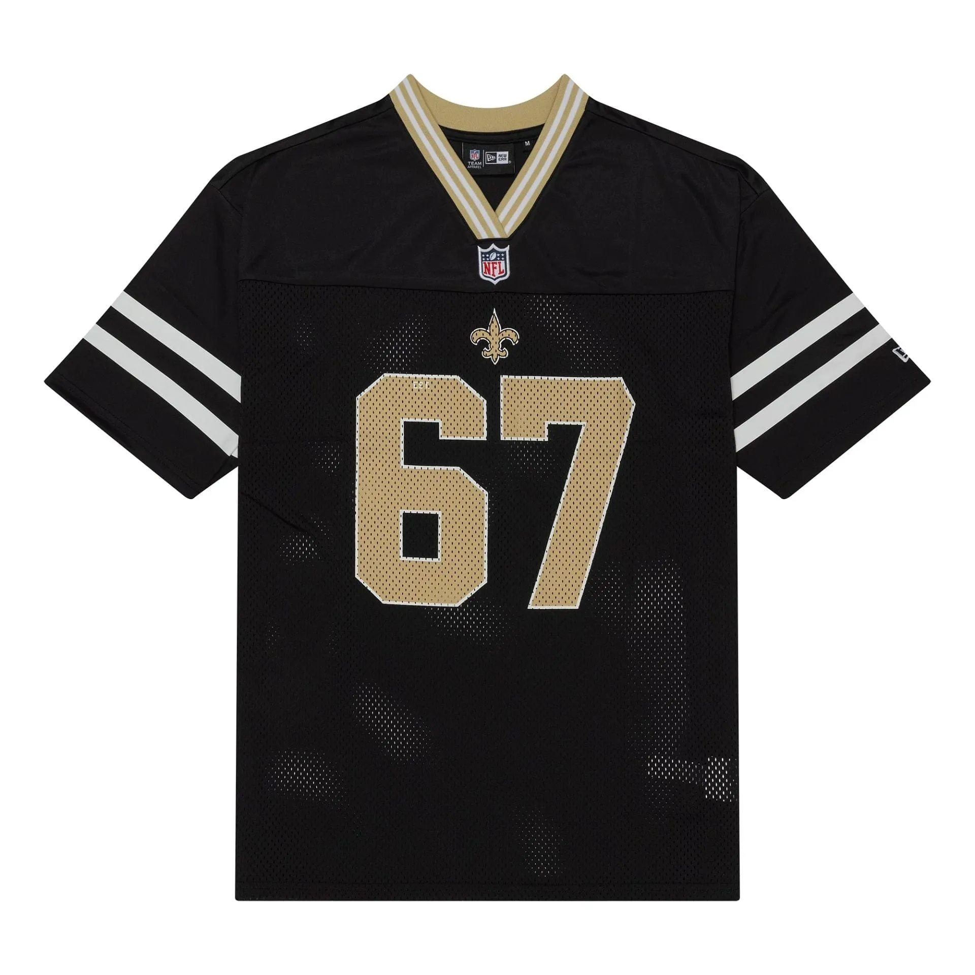 Fit for Everyone Autumn coziness New Orleans Saints NFL Mesh Black Mesh Jersey