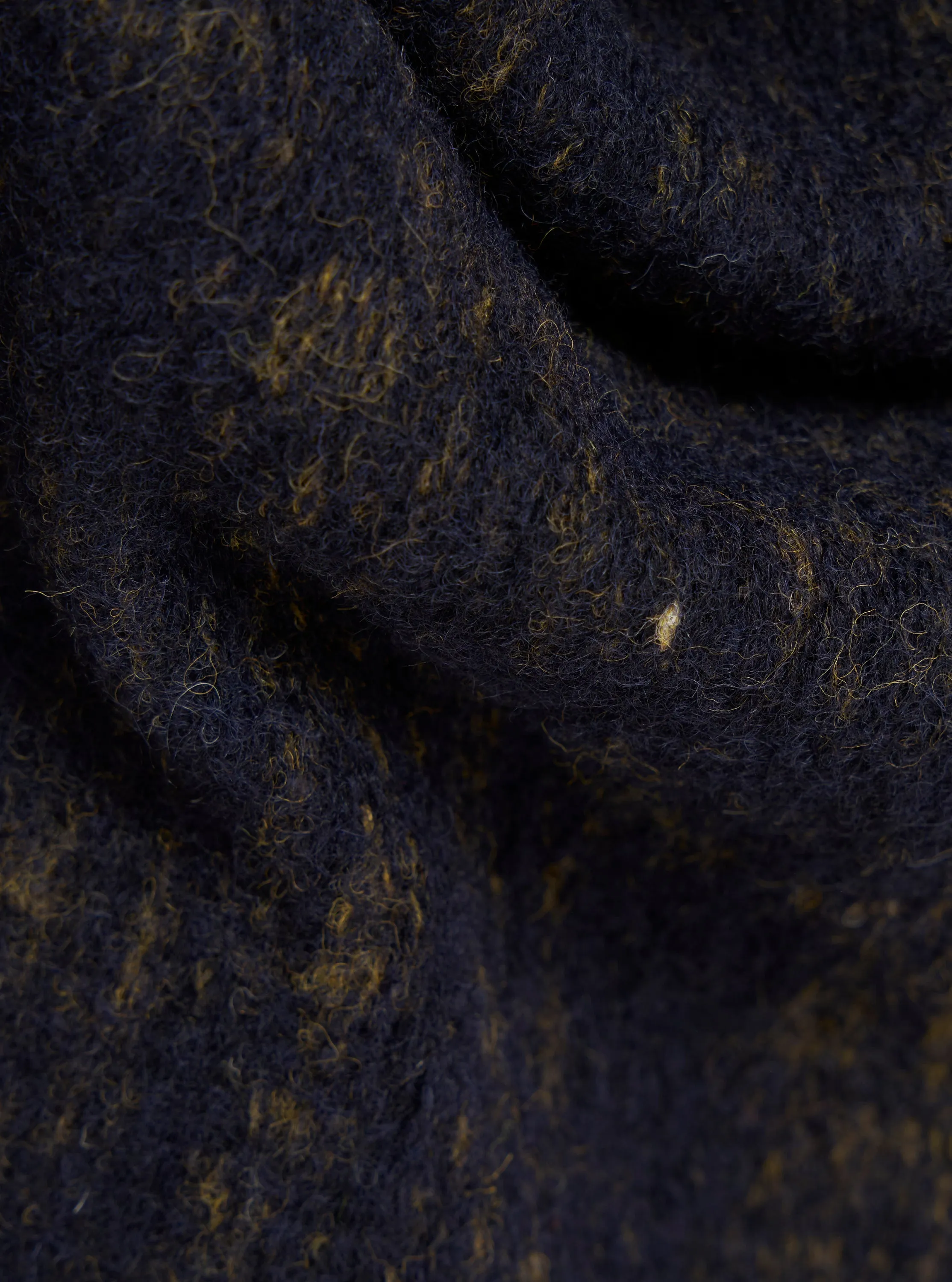 Navy Marble Fleece Cardigan Camp Outfit