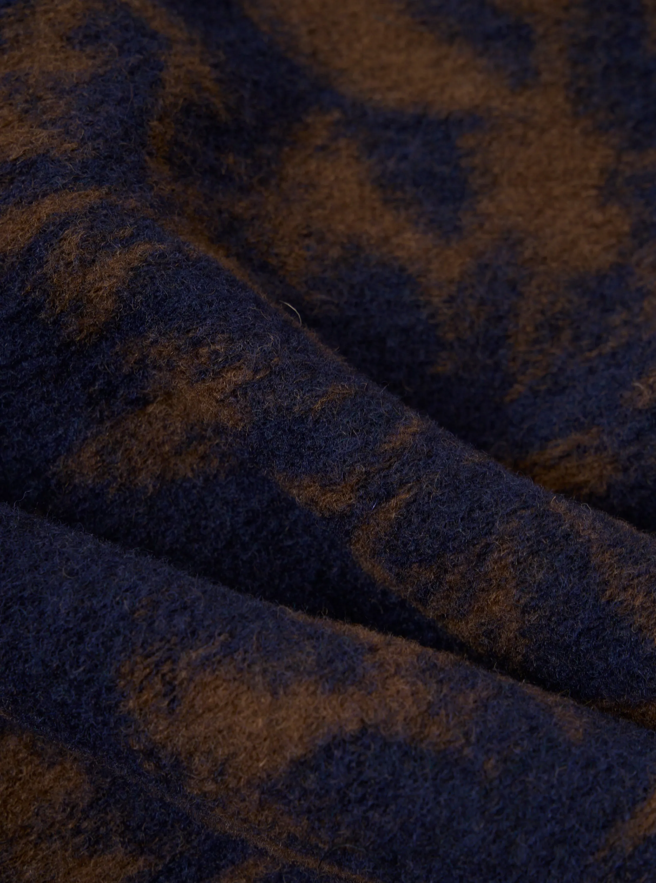 Navy/Brown Studio Fleece Cardigan Street Utility