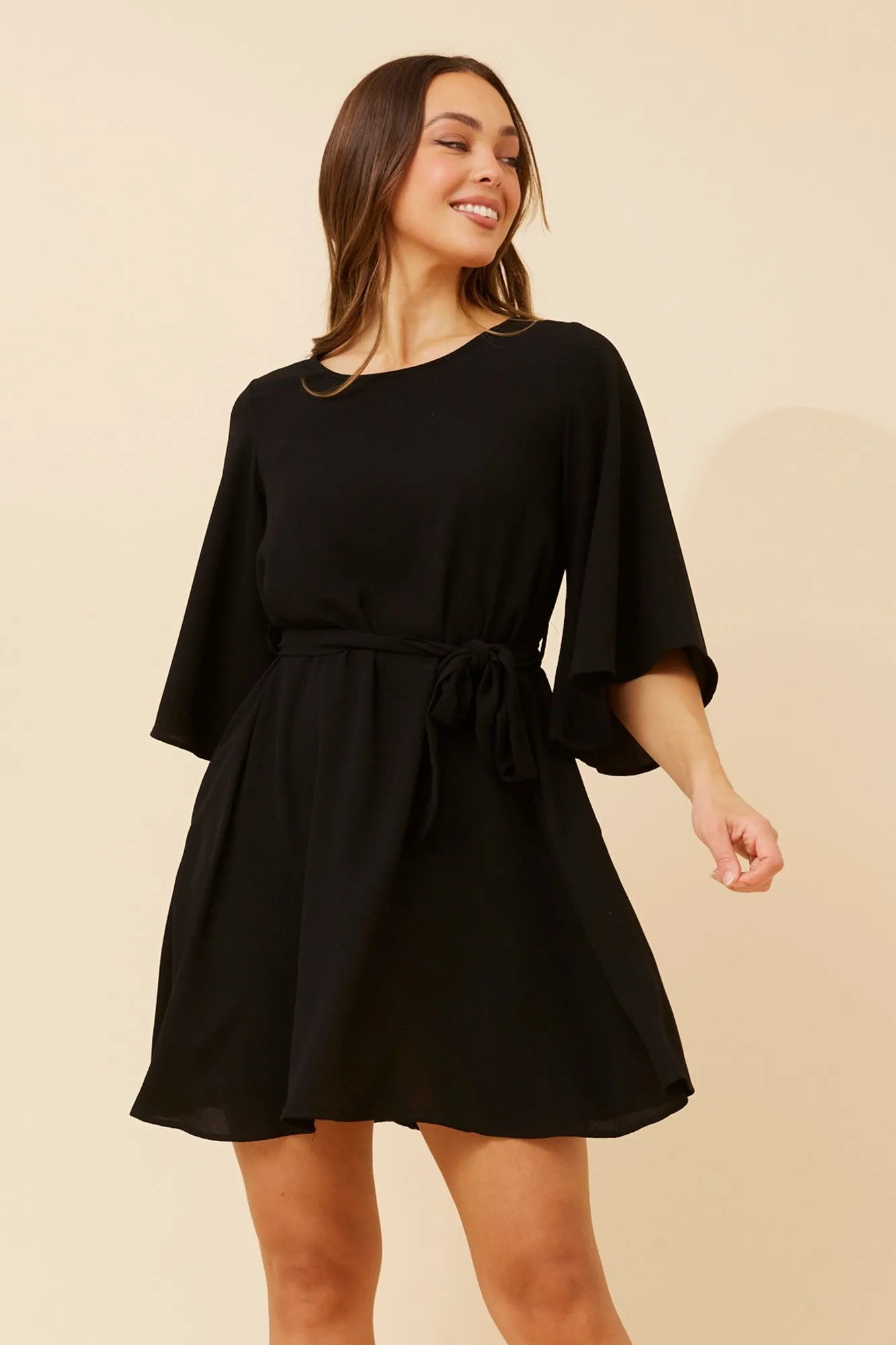 Art Inspired NERINE BELL SLEEVES DRESS