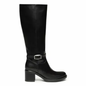 NeroGiardini Women's I514730D Black Leather Anti Slip