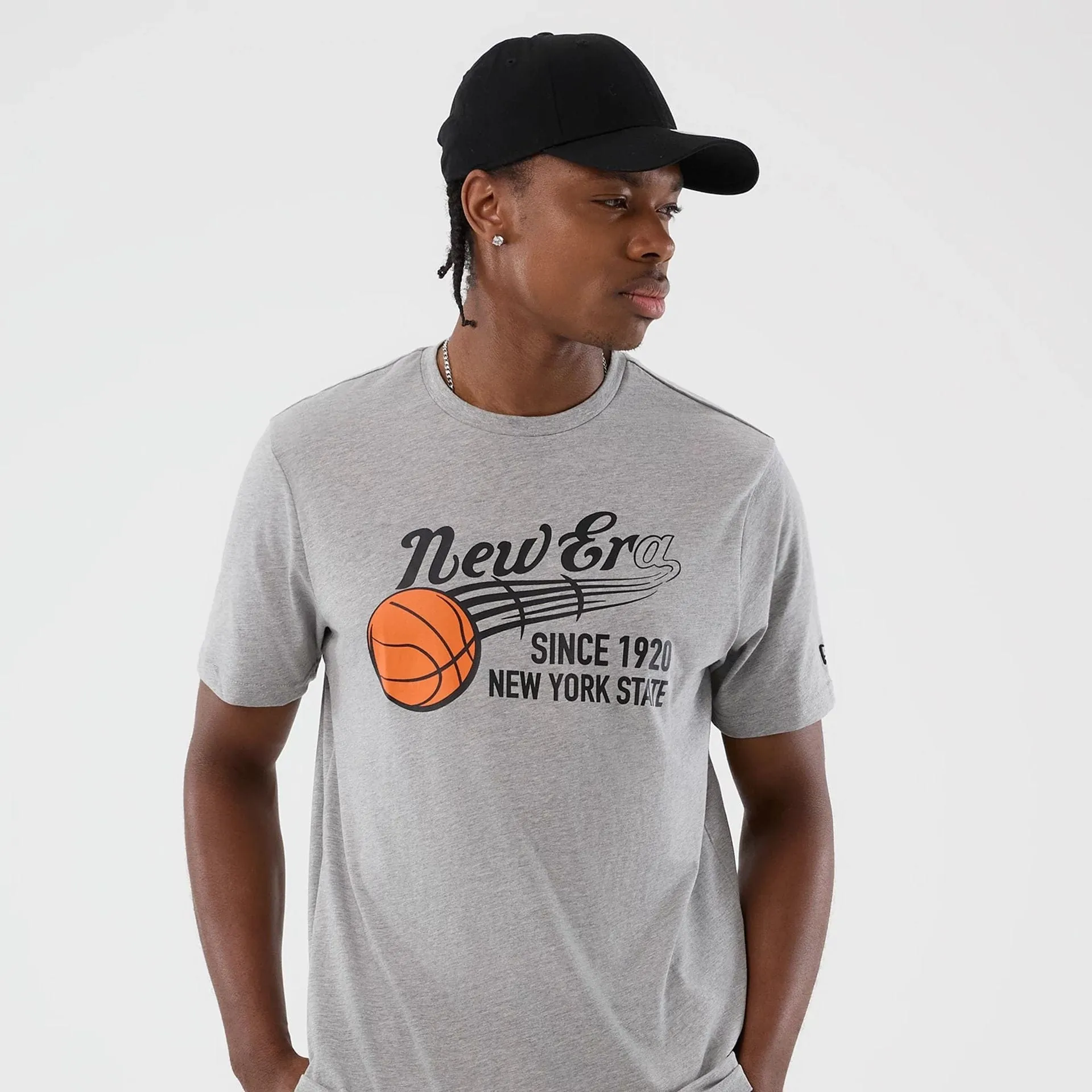 Street Casual New Era Back To School Grey T-Shirt