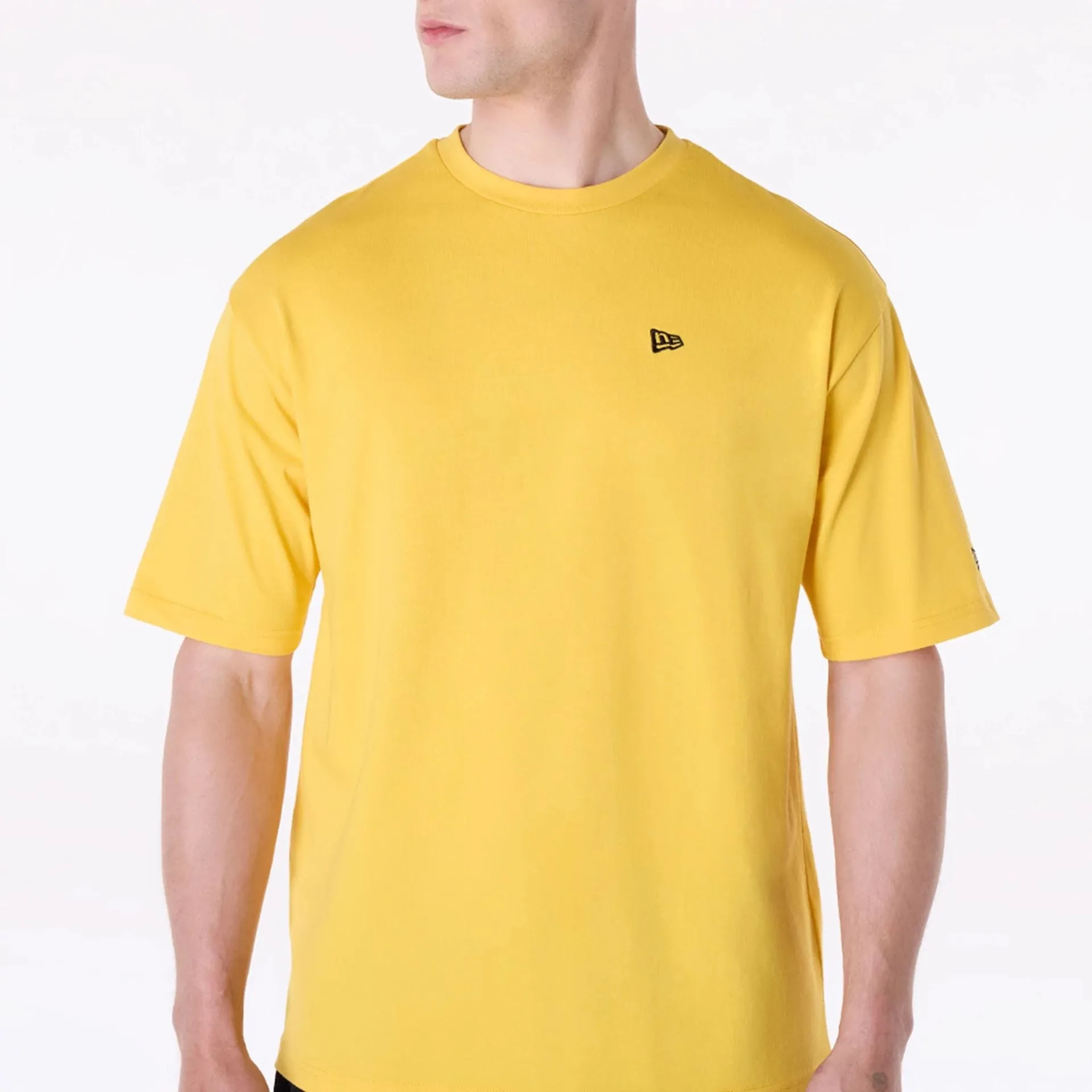 Fresh Comfort Style black friday New Era Baseball Graphic Yellow Oversized T-Shirt