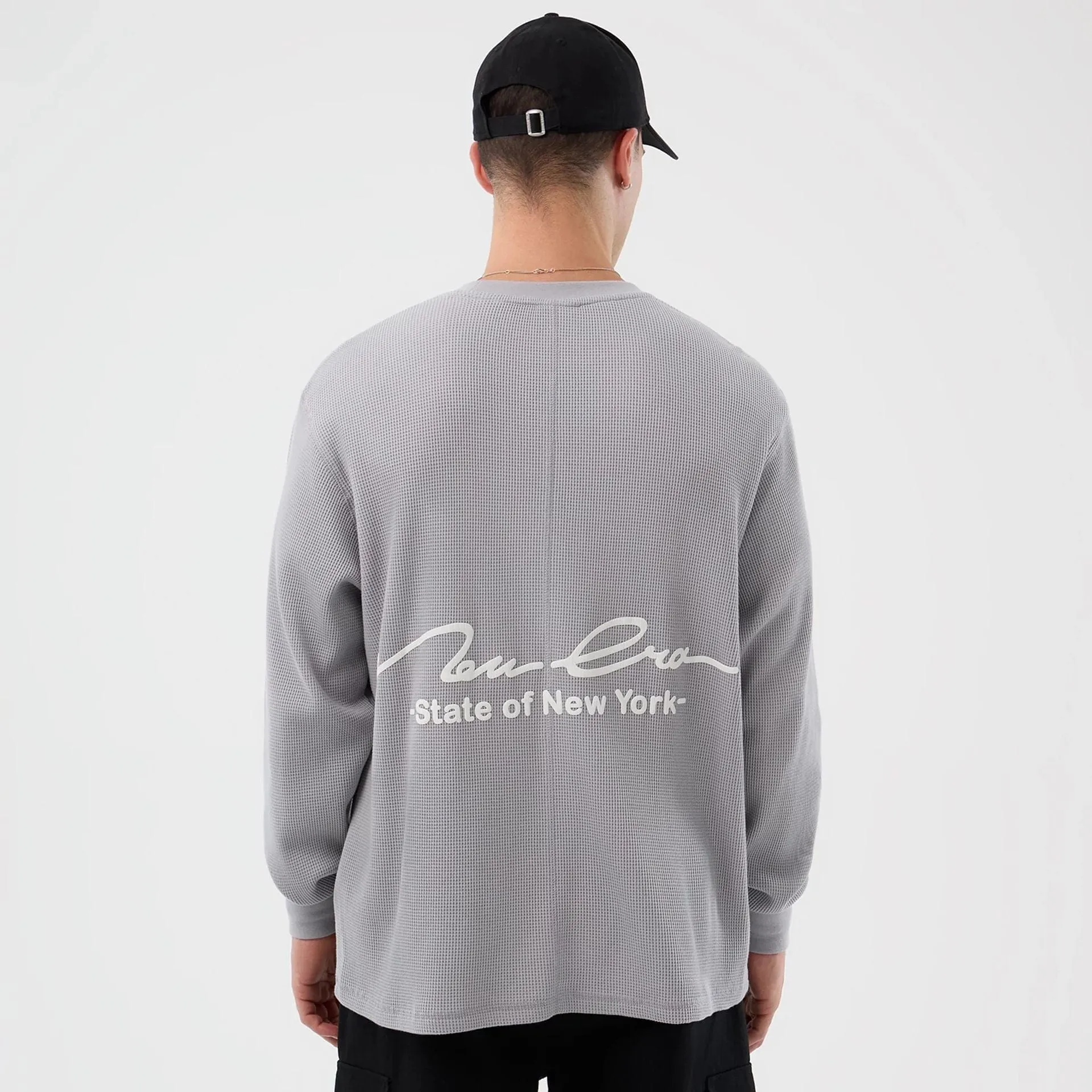 Cozy Touch Seasonal Staple New Era Basic Grey Long Sleeve T-Shirt
