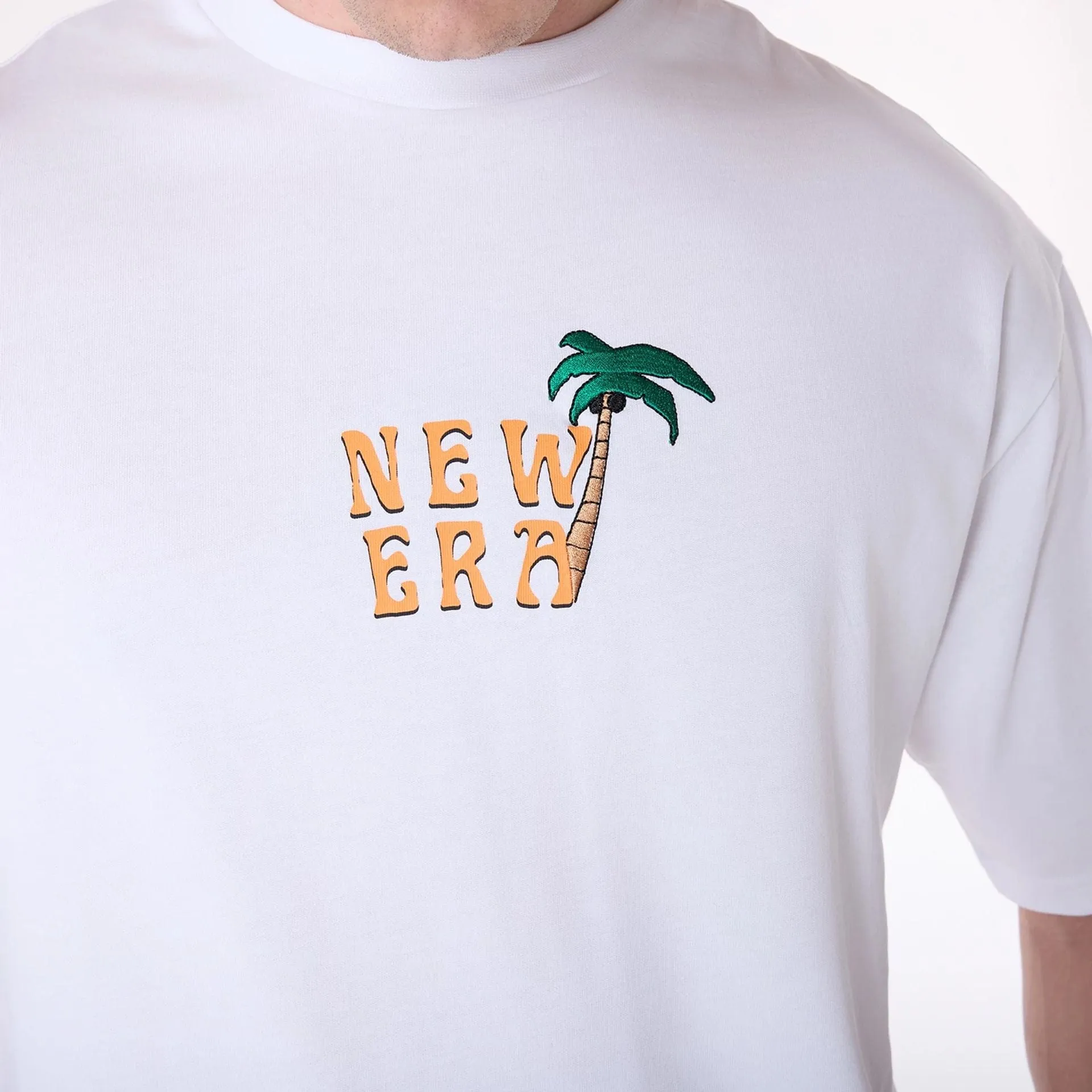 New Era Drink Graphic White Oversized T-Shirt Comfy Pieces Summer Casual
