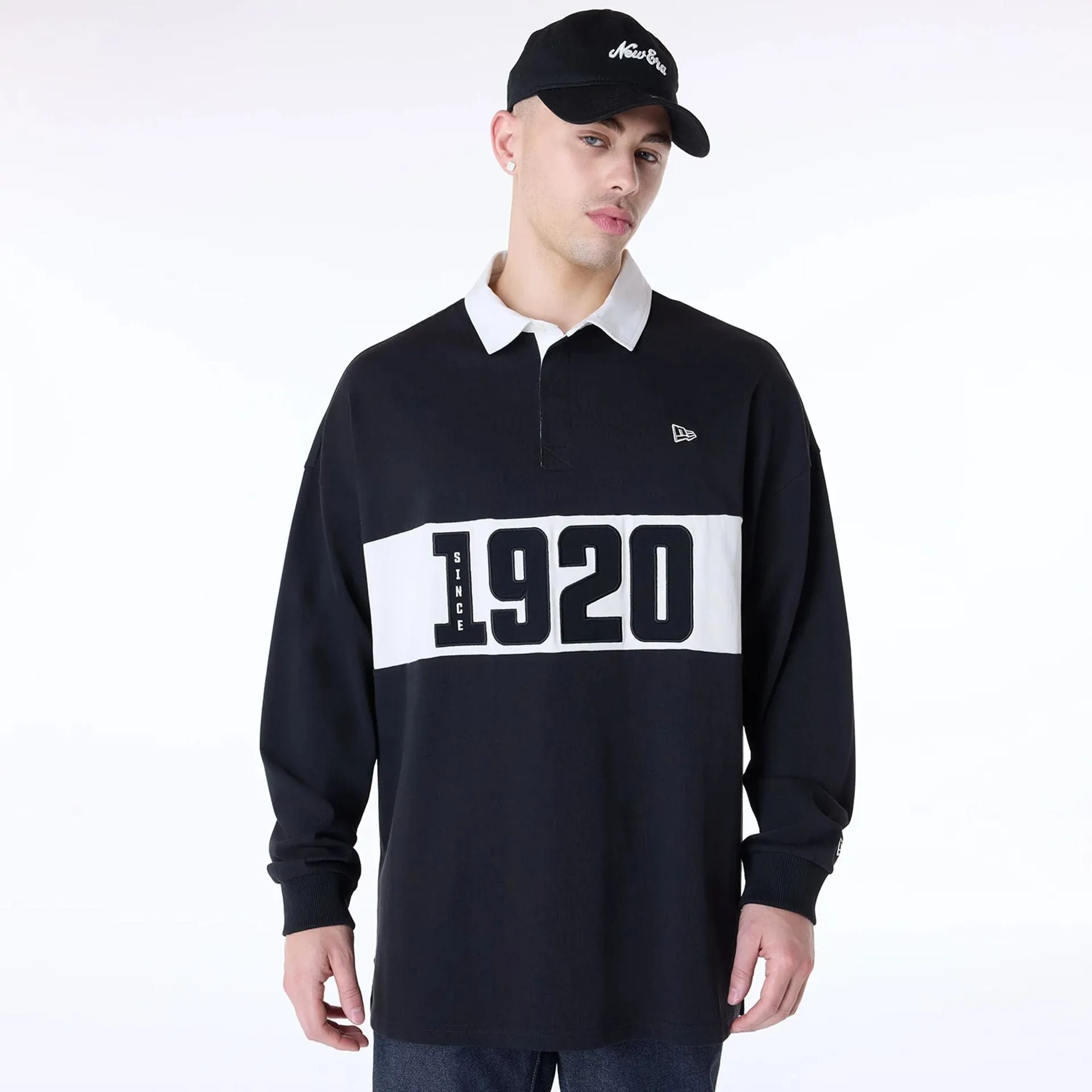 coordinate with other items Kids clothing New Era Drop Shoulder Black Rugby