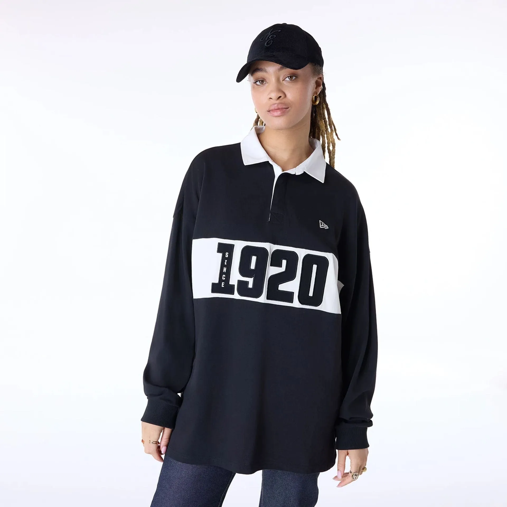 New Era Drop Shoulder Black Rugby hiking clothes