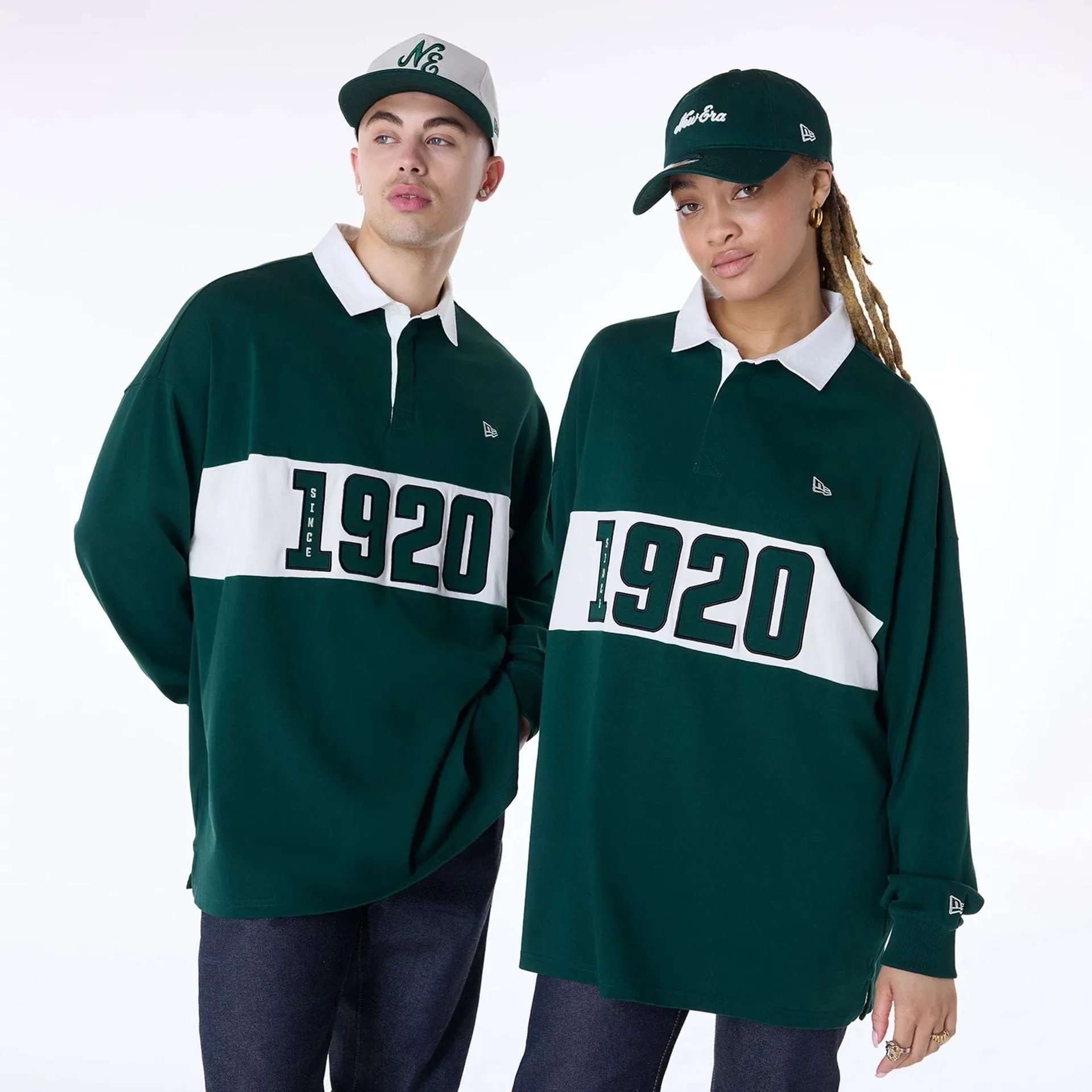 New Era Drop Shoulder Dark Green Rugby Active Look