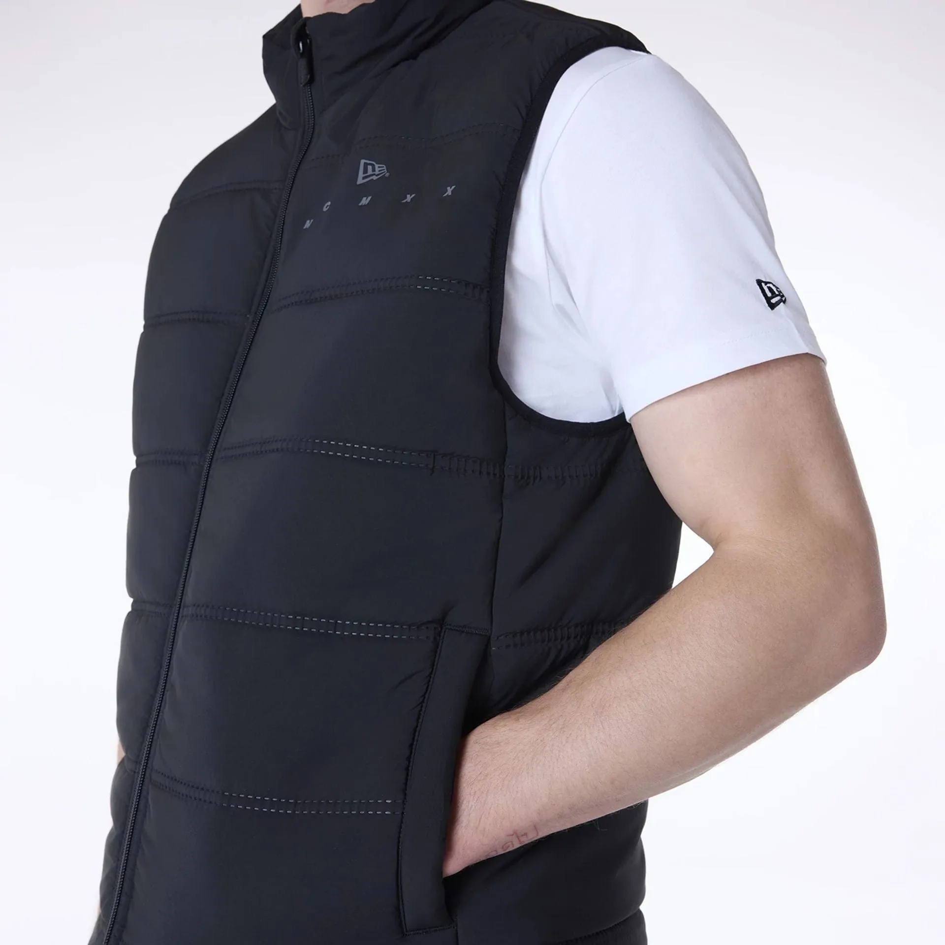 Lightweight Fashion Stylish piece New Era Essential Black Padded Gilet
