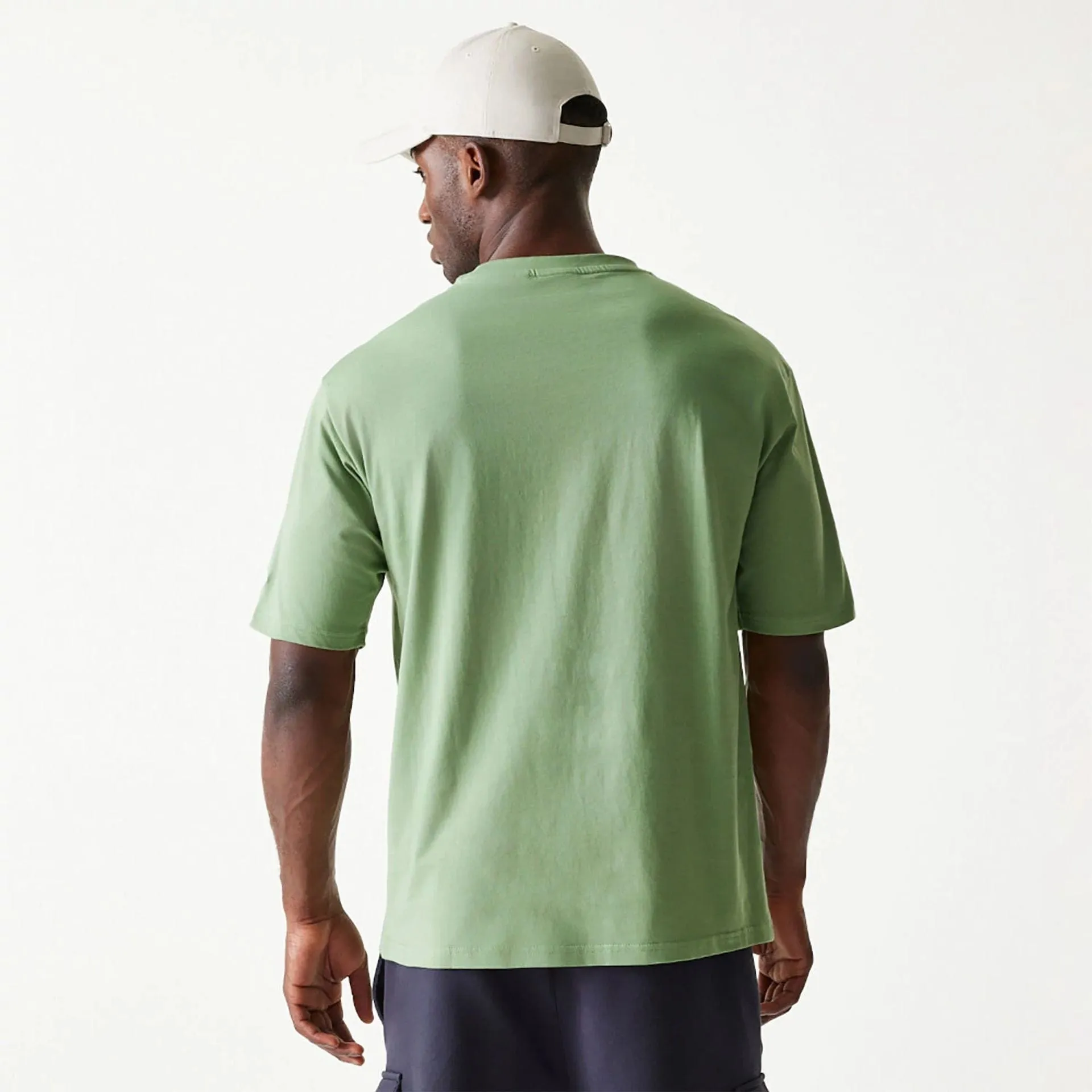 New Era Essential Green Oversized T-Shirt yoga clothing