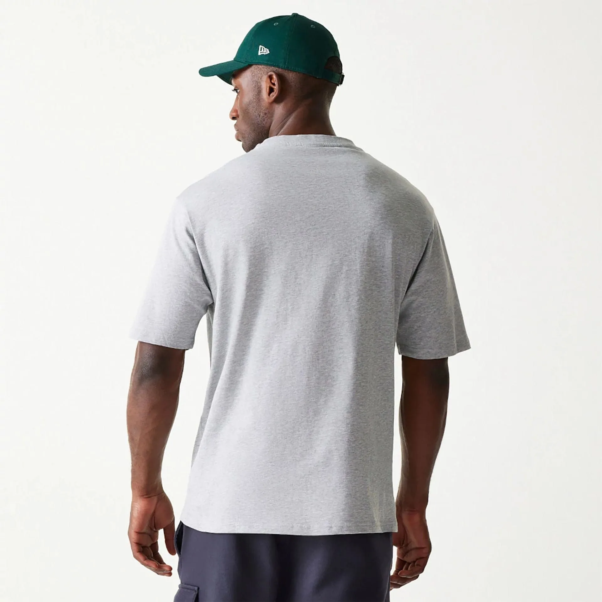 Anti Static Treatment Seam Free Edging New Era Essential Grey Oversized T-Shirt