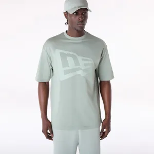 New Era Flag Pastel Green Oversized T-Shirt Quick-Drying Shirt Functional Fit