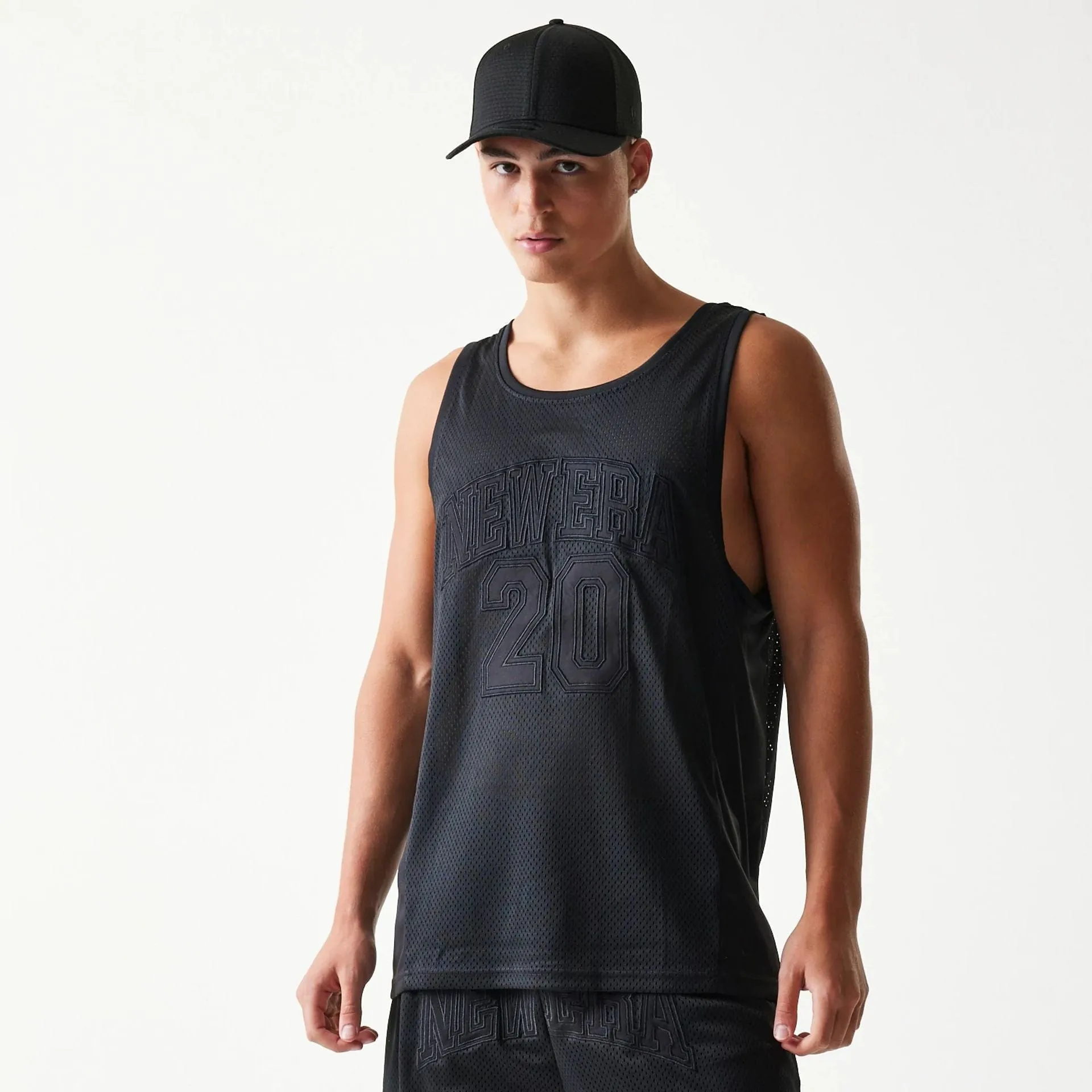 New Era Mesh Black Mesh Vest Ultra Soft Blend Versatile Layering