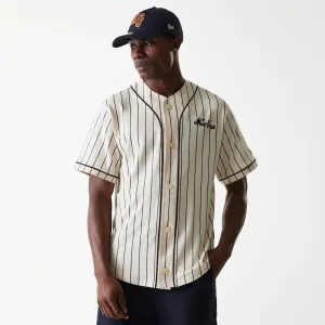 New Era Pinstripe Light Beige Jersey Luxurious Perfect Layer Wear