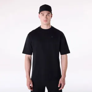 New Era Sticker Black Oversized T-Shirt Hypoallergenic Fibers