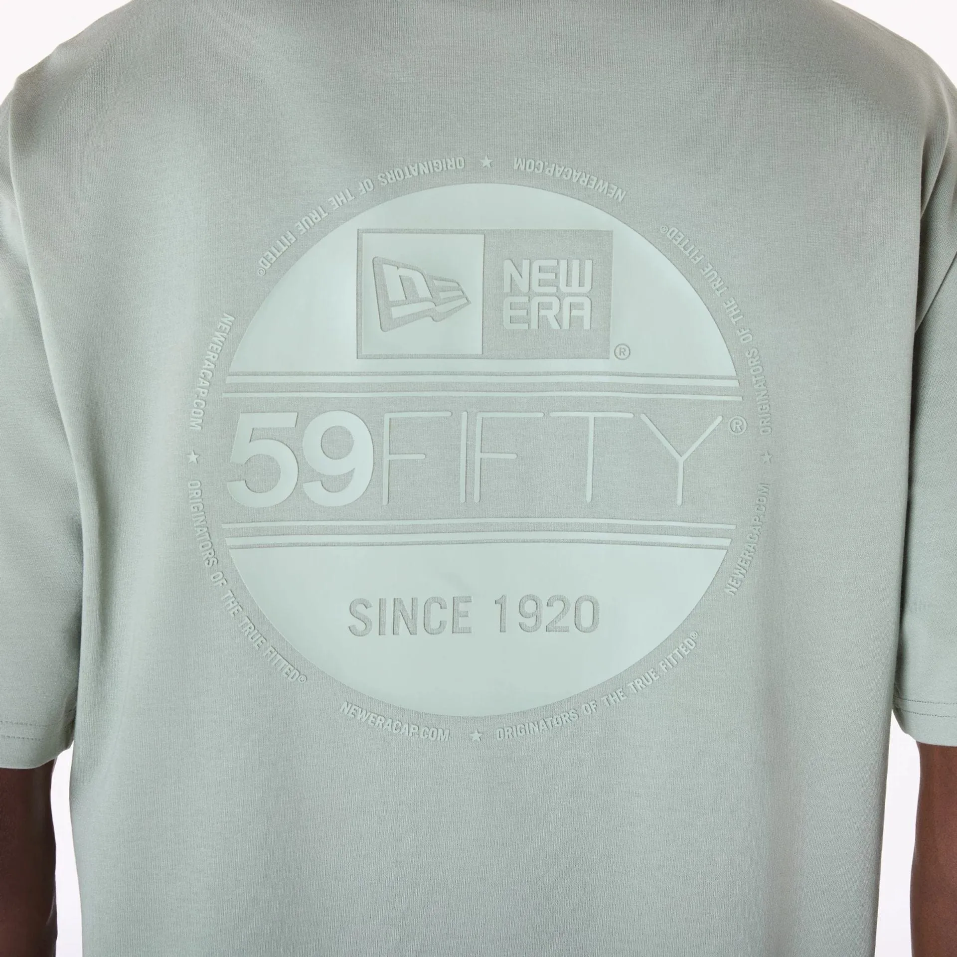New Era Sticker Pastel Green Oversized T-Shirt Comfy and Soft