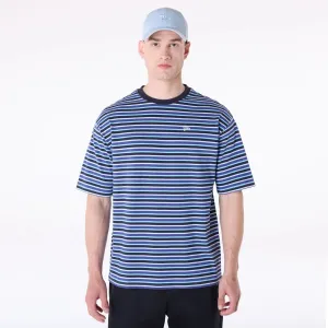 Soft Stretch Fit Casual Choice Wear New Era Stripe Pastel Blue T-Shirt
