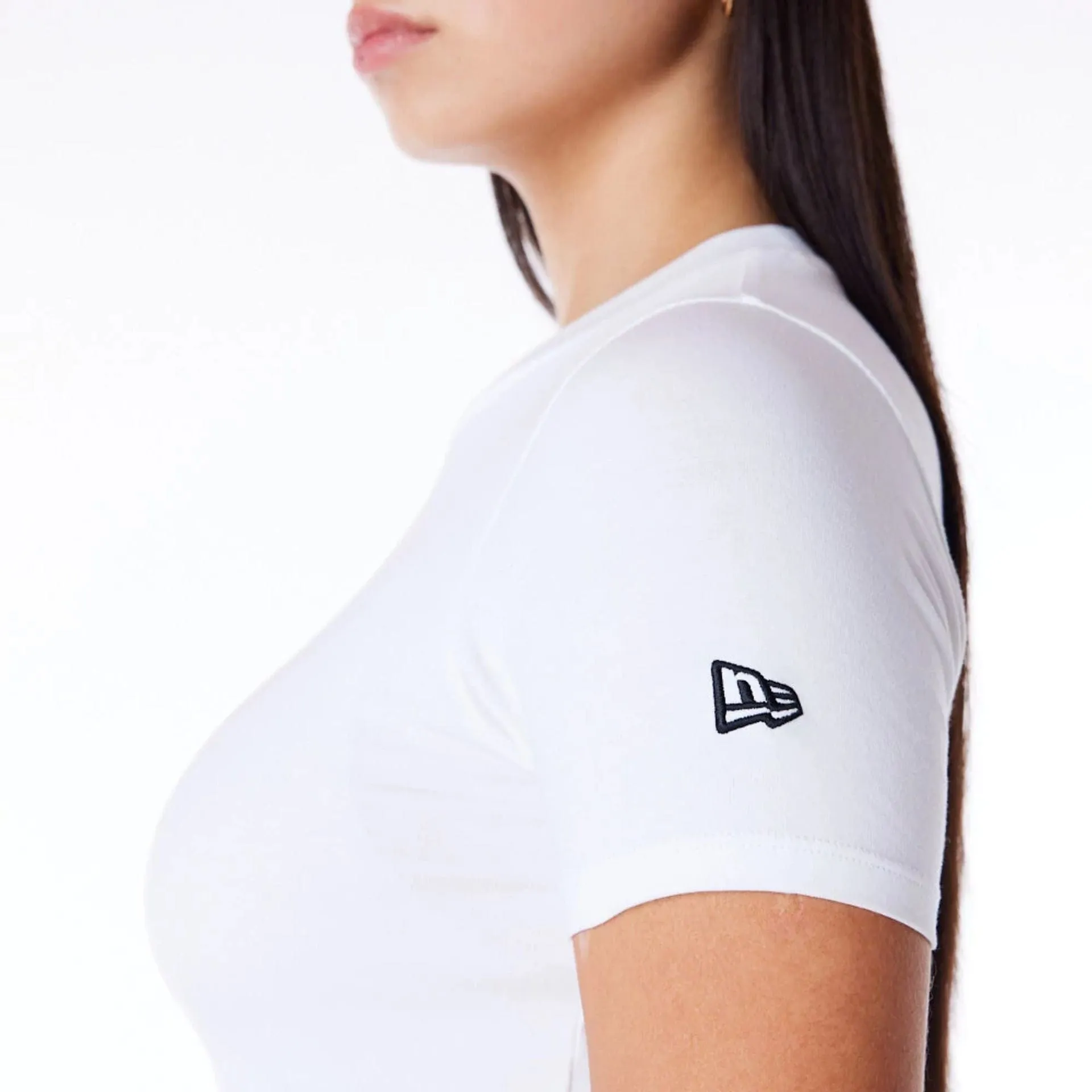 New Era Womens White Slim T-Shirt Cozy Touch Oeko Tex Certified