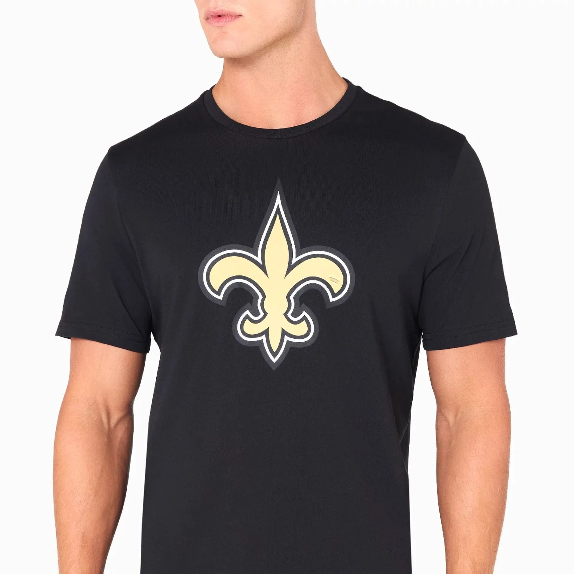 New Orleans Saints NFL Black T-Shirt teenagers' Crew neck classic