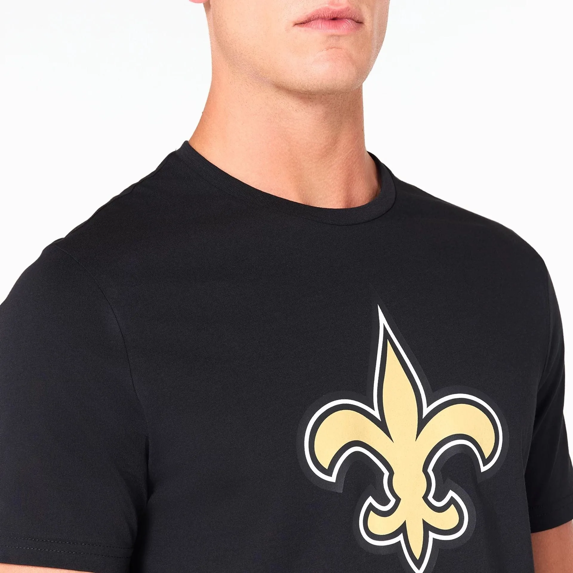 Outdoor Leisure Look Basic Top New Orleans Saints NFL Black T-Shirt