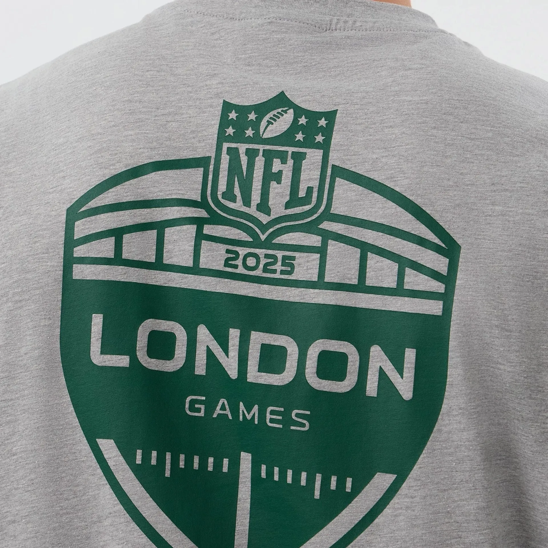 Trendy All-Day New York Jets NFL International Series Games Grey Oversized T-Shirt
