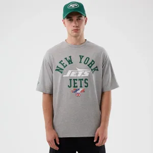 OversizedSilhouette Timeless Piece New York Jets NFL International Series Games Grey Oversized T-Shirt