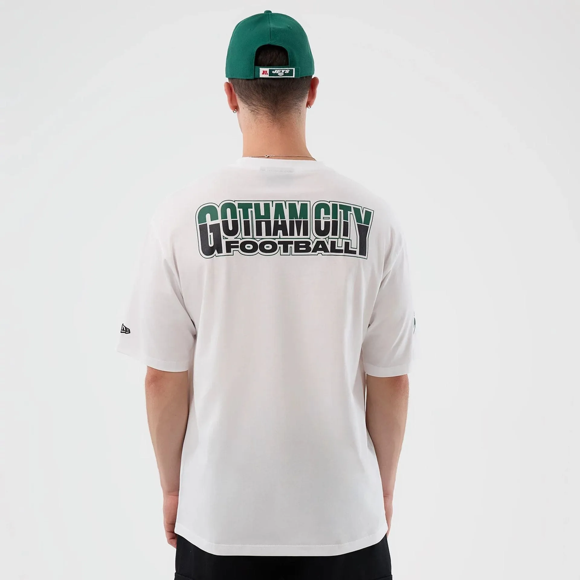 New York Jets NFL International Series Games White Oversized T-Shirt Functional Wearable BiodegradableMaterial