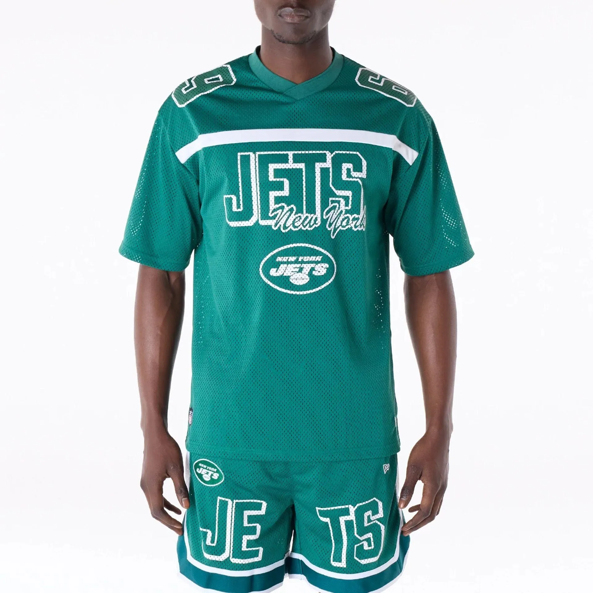 New York Jets NFL Mesh Green T-Shirt teenagers' Lightweight Style