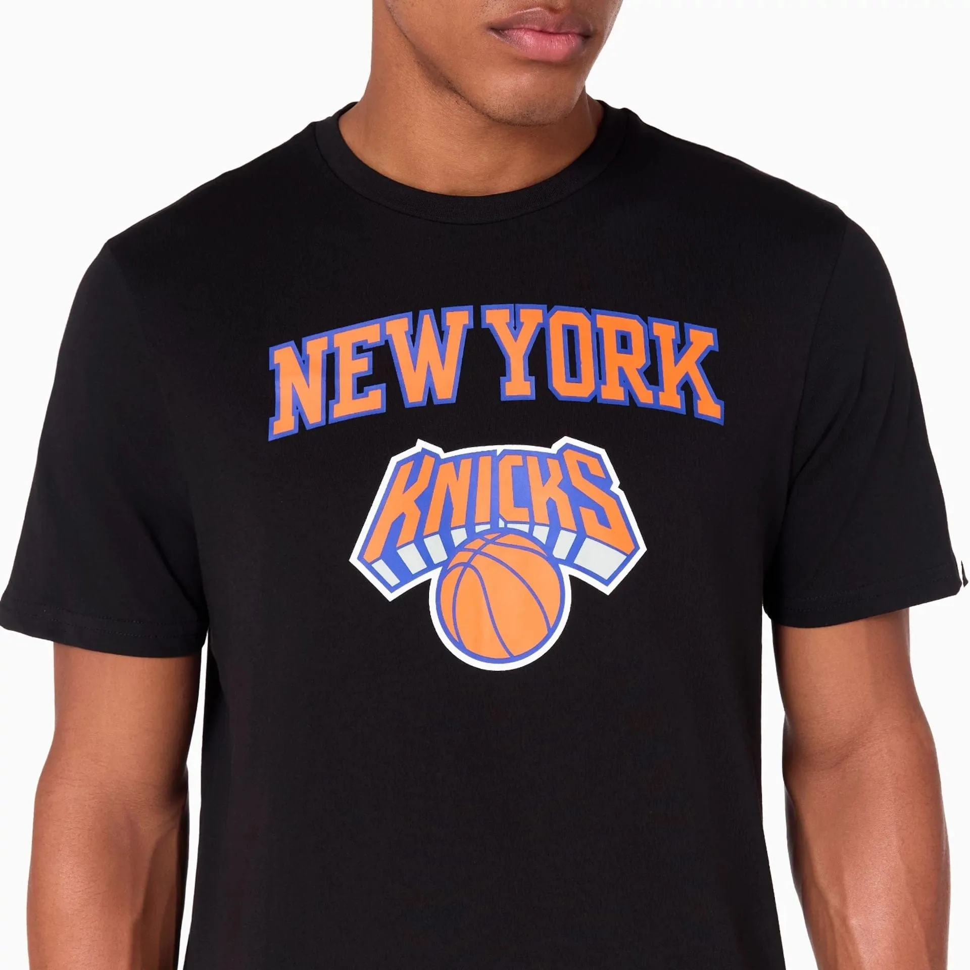 New York Knicks NBA Black T-Shirt Urban Smart ReinforcedHems