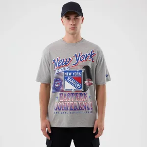 Essential Fit Casual Mode New York Rangers NHL Sport Classic Grey T-Shirt
