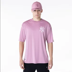 New York Yankees League Essential Dark Pink T-Shirt Double Stitched Seams