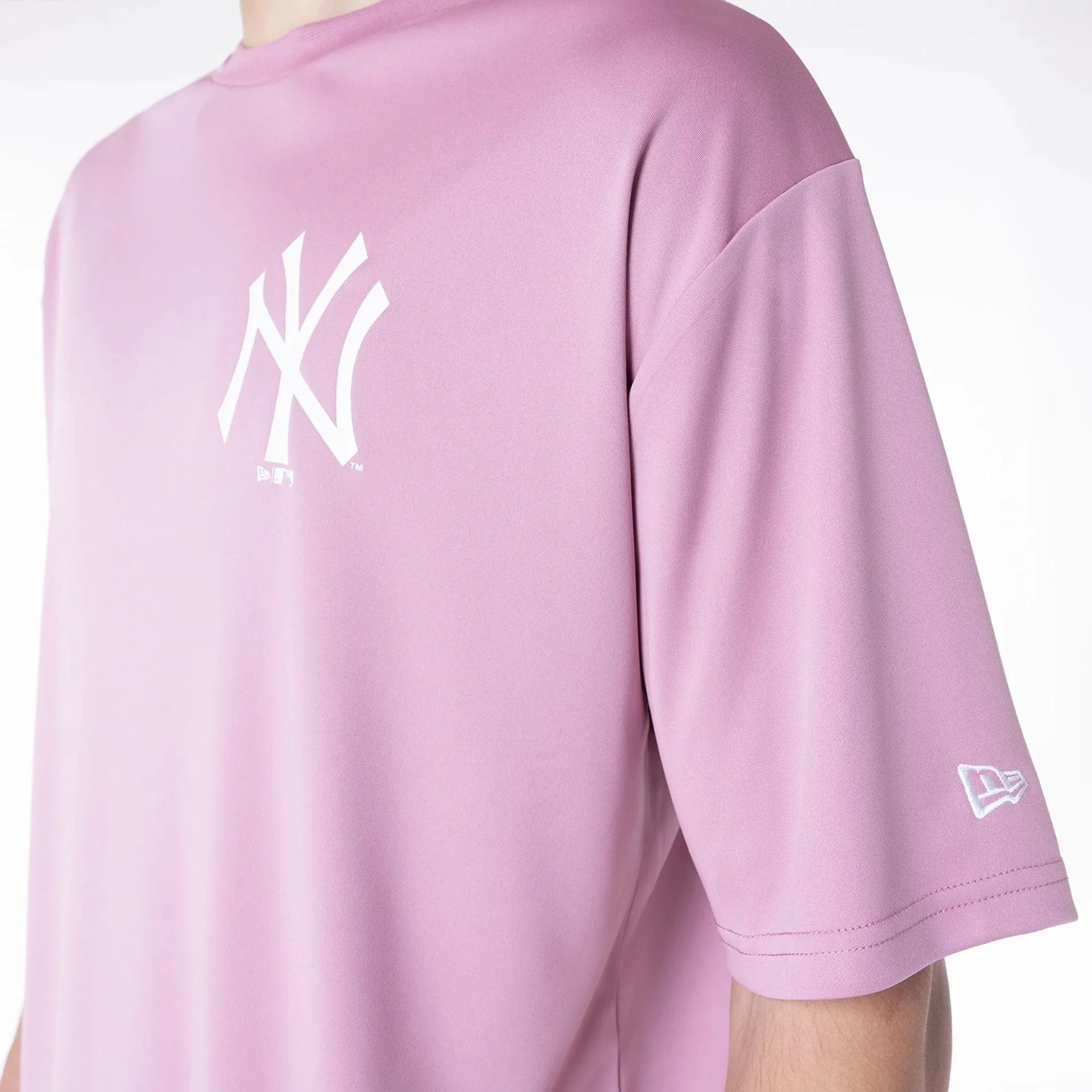 StretchFabric Double Stitched Seams New York Yankees League Essential Dark Pink T-Shirt
