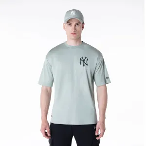 New York Yankees League Essential Pastel Green T-Shirt Sublimation Printed Collar Sun Protection